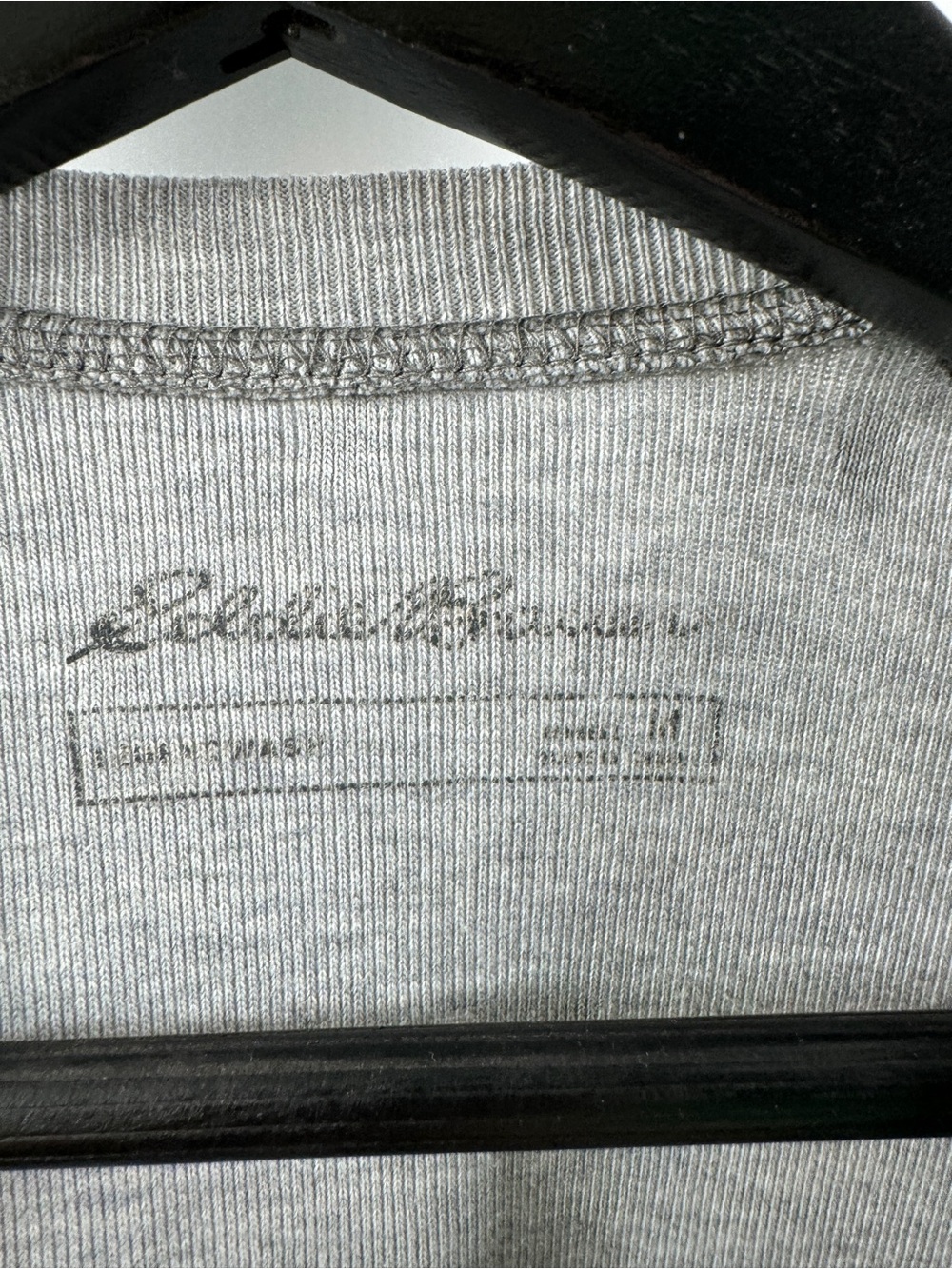 Eddie Bauer Gray Polka Dot Textured Sweatshirt Women’s Medium - Picture 4 of 6